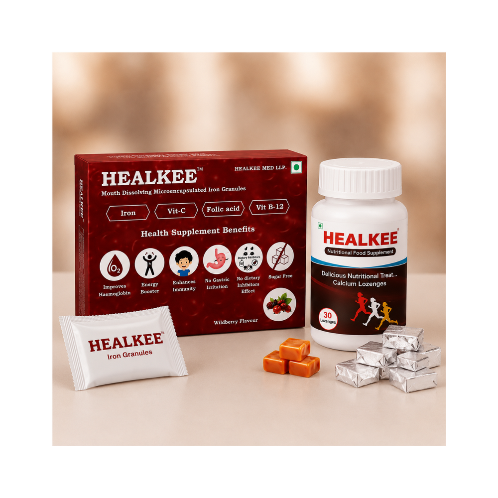 HEALKEE Iron & Calcium Family combo