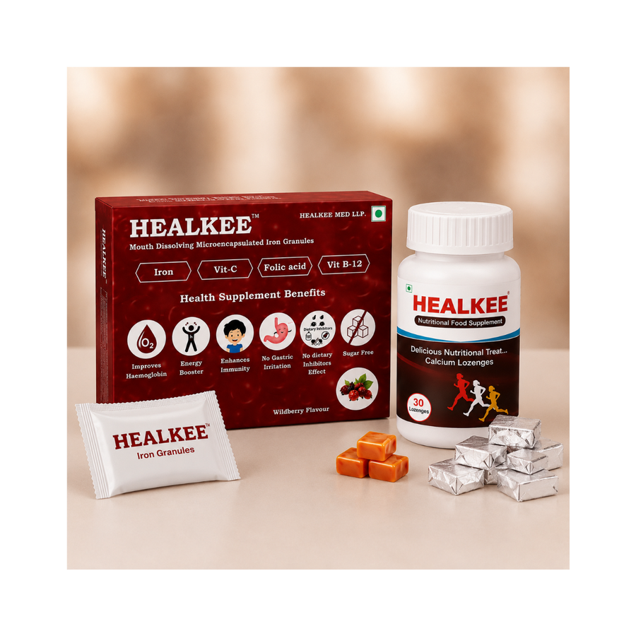 HEALKEE Iron & Calcium Family combo